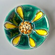 Janka Blašková, Keramika, Miska kvetinka, priemer 16 cm, výška 6 cm, 35 €