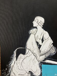 Saša Hudecová, Žena s perlou, maľba na plátne 70x50 cm, 420 €, na vyžiadanie