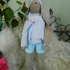 Textilný zajac - rôzne modely, výška cca 45cm, 31€